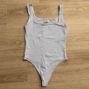 Aritzia Babaton Contour Ice Blue Bodysuit